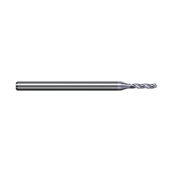 Harvey Tool 0.0937 in. 3/32 Drill dia. x 41/64 Carbide HP Drill for Aluminum Alloys, 3 Flutes, TiB2 Coated - GNB0937-C8