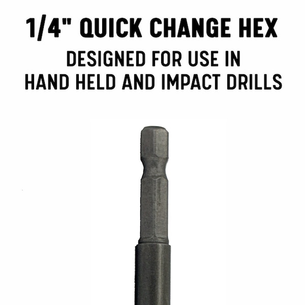 Drill America 1/4" Carbide Tipped Glass & Tile Drill Bit with Hex Shank - DWDGD1/4HEX