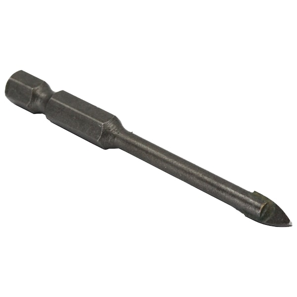 Drill America 1/4" Carbide Tipped Glass & Tile Drill Bit with Hex Shank - DWDGD1/4HEX