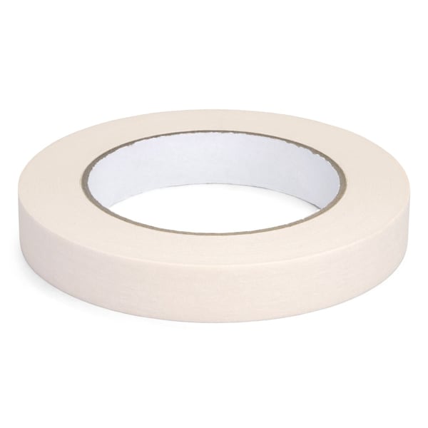Cinta de enmascarar para uso general de 1 pulgada x 60 yardas, de caucho natural con adhesivo fuerte, fácil de rasgar, paquete de 3 - 3x-44574