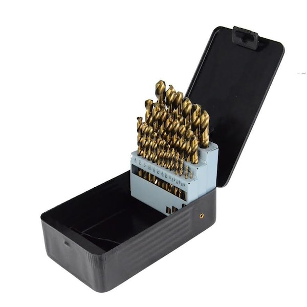 Hhip 29 Piece TiN Coated HSS Drill Set 1/16-1/2" By 64ths - 5000-0001