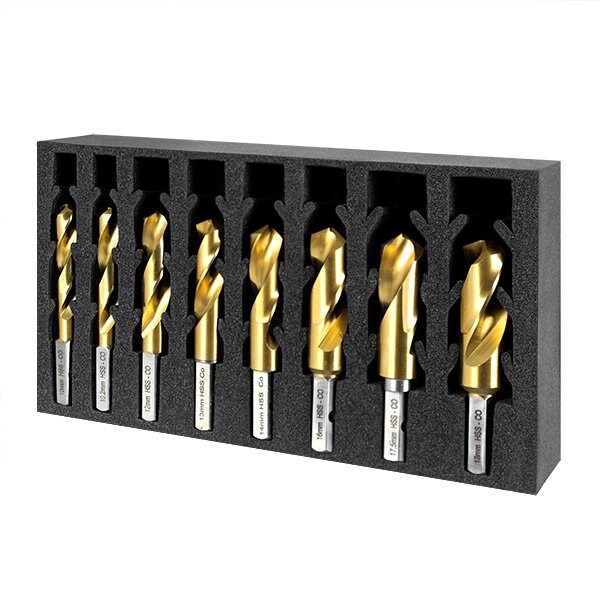 Versadrive HMT HSS-Cobalt Drill Bit Set 3/16, 1/4, 5/16, 3/8, 27/64, 7/16, 1/2, 9/16'' - 209013-SET4