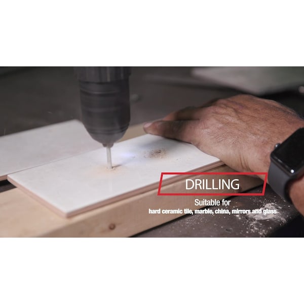Drill America 5 Piece Carbide Tipped Glass & Tile Drill Bit Set - DWDGD-SET