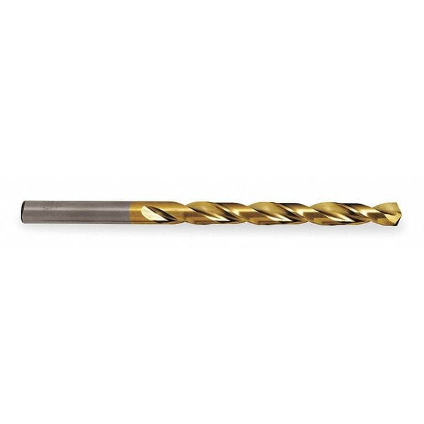 Cle-Line 135 Degree Heavy-Duty Parabolic Jobber Length Drill Cle-Line 1872-TN TiN HSS RHS/RHC 1/8 - C18634