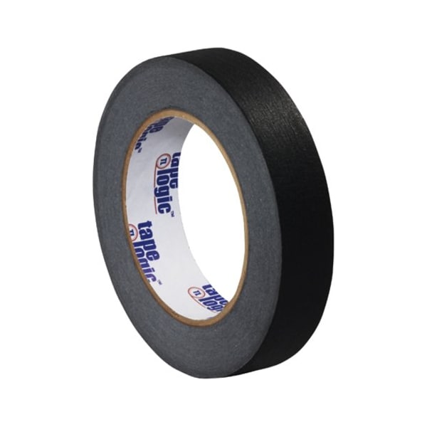 Cinta adhesiva Tape Logic® Masking Tape, 4.9 Mil, 1" x 60 yardas, Negro, 12/Caja - T93500312PKB