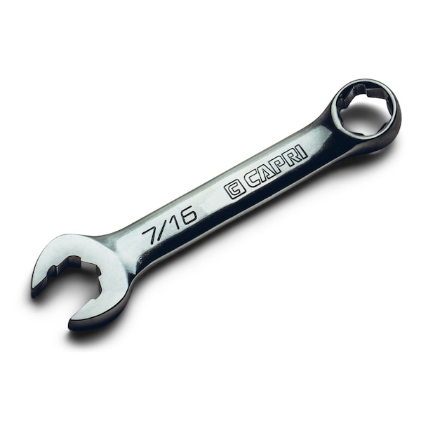 Herramienta combinada corta WaveDrive Pro de 7/16 pulgadas de Capri Tools para pernos regulares y redondeados - CP11750-S716SB