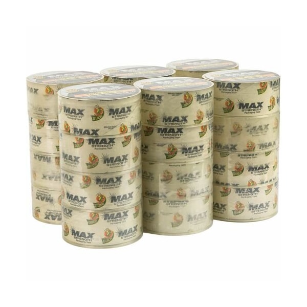 Cinta de empaque Duck Brand, Máxima resistencia, 1.88in x 54.6 Yd, Transparente, Paquete de 36 - DUC287735