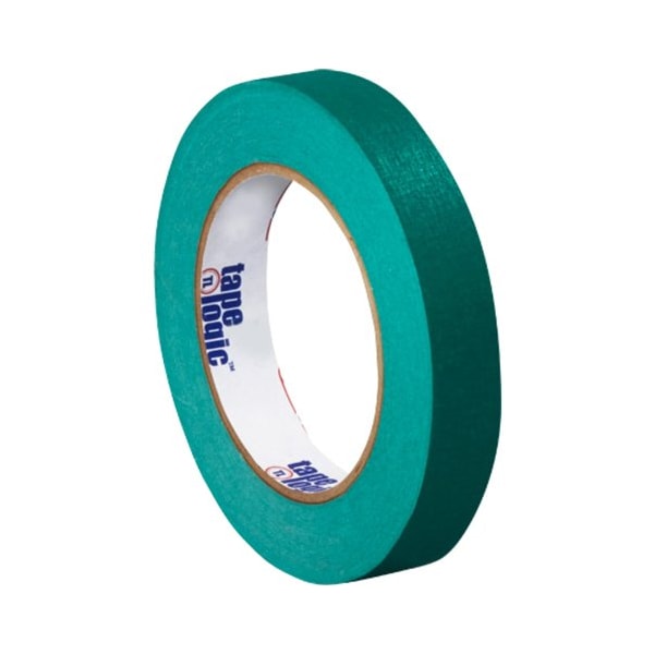 Cinta de enmascarar Tape Logic, 4.9 Mil, 3/4" x 60 yardas, Verde Oscuro, 12 piezas por caja - T93400312PKE