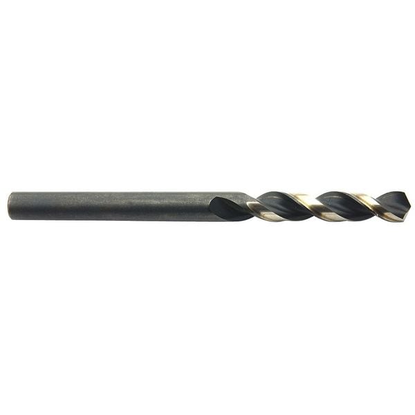 Westward 15/32" HSS Black/Gold 130 Deg. Jobber Length Drill Bit - 38MX14