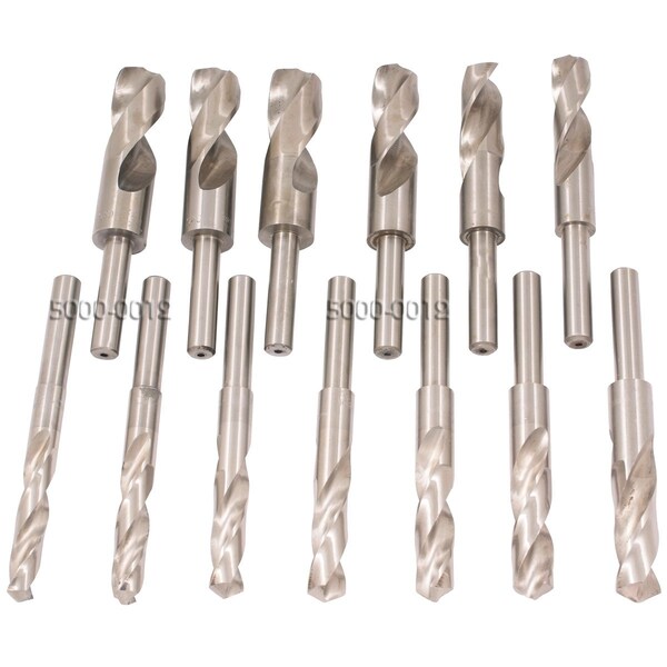 Hhip 13 Piece Cobalt Silver & Demming Drill Set With 1/2" Shank - 5000-0012