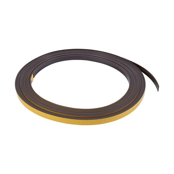 Bi-Silque MasterVisi FM2321, Rollo de cinta adhesiva magnética, 1/2 pulg. X 50 pies, Negro - BVCFM2321