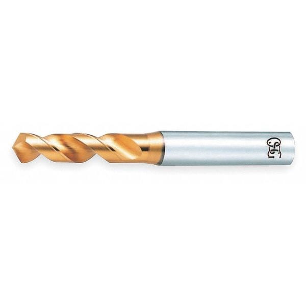 Osg Screw Machine Drill Bit, 1.00 mm Size, 140  Degrees Point Angle, High Speed Steel, TiN Finish - 61510