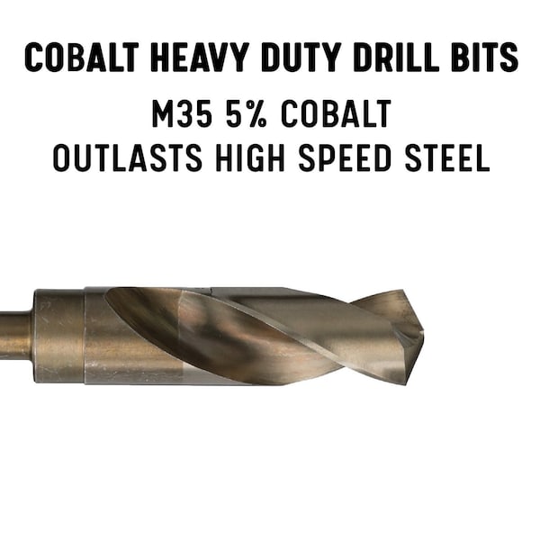 Drill America 20.00mm Cobalt Drill Bit with 1/2" Reduced Shank, D/ACO - D/AMMCO20.00