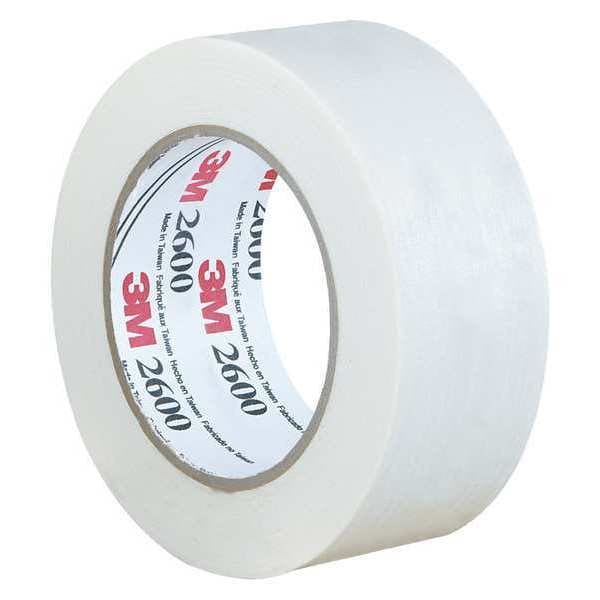 Cinta de enmascarar 3M™ 2600, 4.4 Mil, 2" x 60 yds., Blanco, 12/Caja - T93726012PK