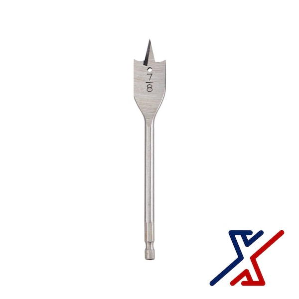 X1 Tools 7/8 in. x 6 in. Long Spade Bit / Paddle Bit / Wood Bit 8 Bits by X1 Tools - X1E-CON-BIT-SPA-2088X8