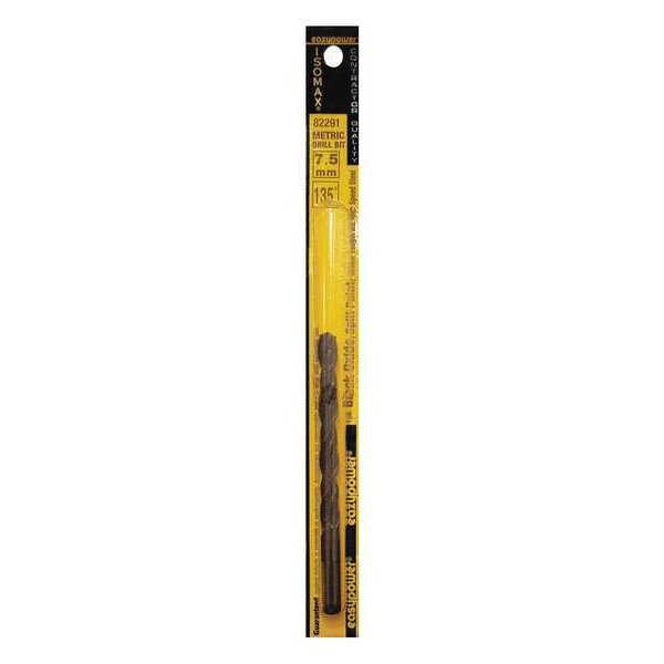 Eazypower 7.50mm HSS 135 Deg. Jobber Length Drill Bit, Shank Dia.: 3/8" - 82291