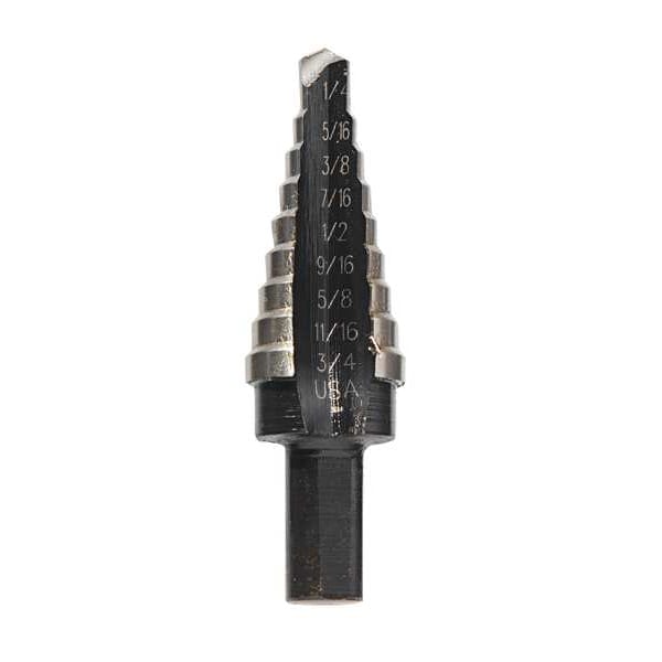 Irwin HSS Cobalt Alloy Steel Step Drill Bit Set, 3-Piece, #1, #2 & #3 - 10502CB