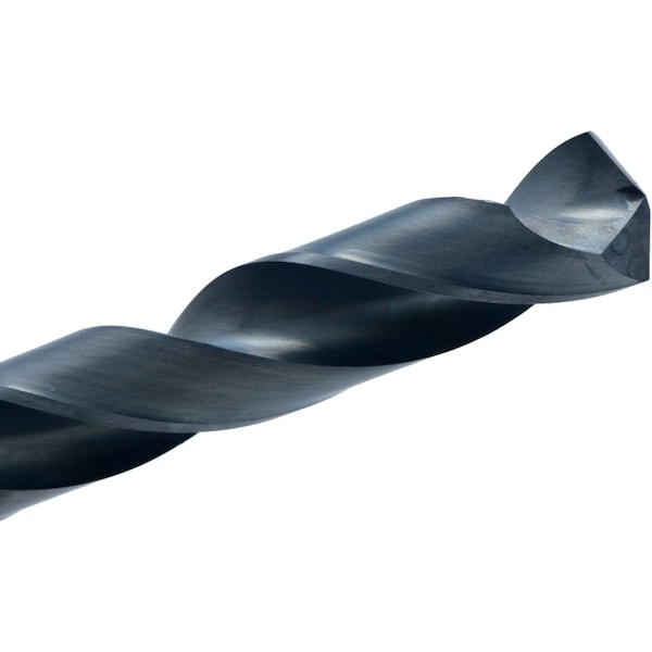 Cle-Line Screw Machine Drill Bit, #10 Size, 135  Degrees Point Angle, High Speed Steel, Black Oxide Finish - C23550BP