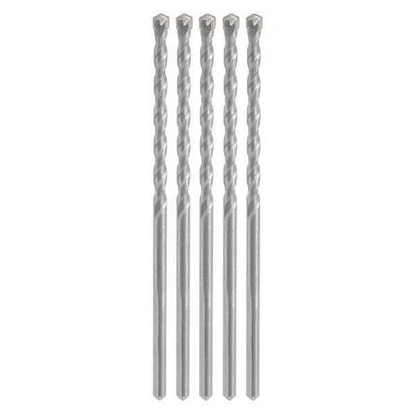 Bosch 2-Cutter Hammer Drill Bit 1/4" x 6"L, Round, 5PK - LBH0045