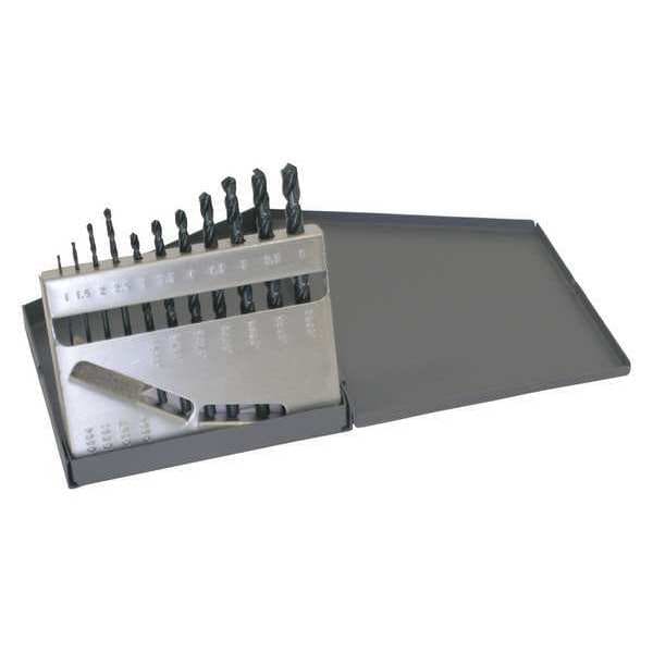 Chicago-Latrobe 11PC 118 Degree General Purpose Jobber Lengh Drill Set Chicago-Latrobe 150 Steam Oxide HSS 1mm-6mmx.5mm - 57723