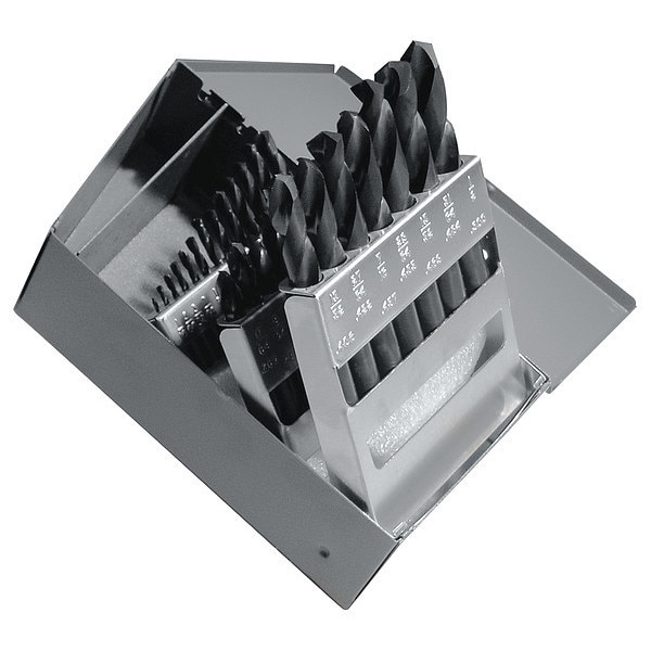 Cle-Line 29PC 135 Degree Heavy-Duty Screw Machine Length Set Cle-Line 1896 Steam Oxide HSS RHS/RHC 1/16-1/2x1/64 - C21133