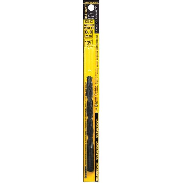Eazypower 8.00mm HSS 135 Deg. Jobber Length Drill Bit - 82292