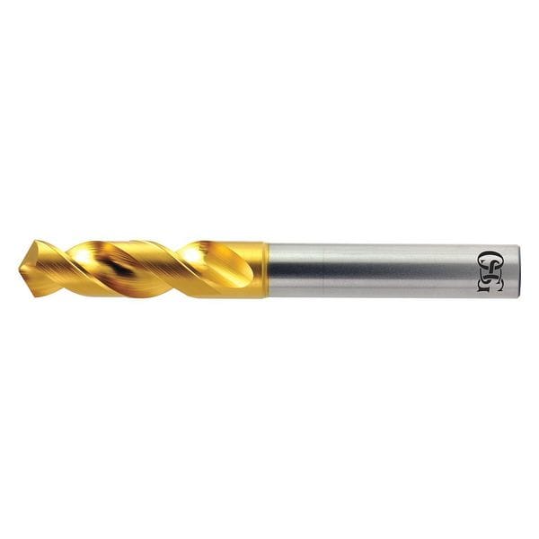 Osg Screw Machine Drill Bit, 4.47 mm Size, 120  Degrees Point Angle, High Speed Steel, TiN Finish - 8595447