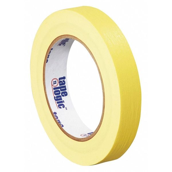 Cinta Masking Tape de Tape Logic®, 4.9 Mil, 3/4" x 60 yds., Amarilla, 48/Caja - T934003Y