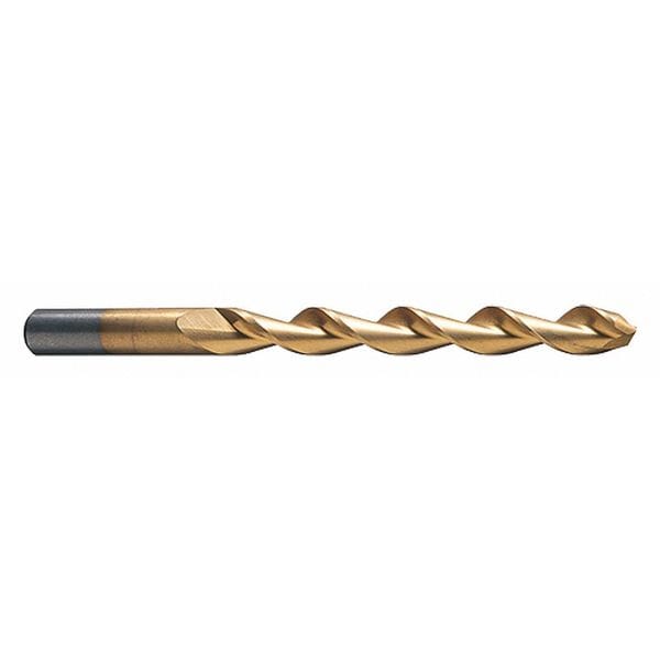 Cleveland 118 Degree Parabolic Jobber Length Drill Cleveland 2065-TN TiN HSS RHS/RHC #50 - C03708