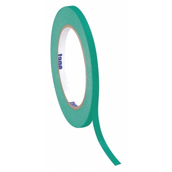 Cinta de enmascarar de colores Tape Logic, 4.9 Mil, 1/2" x 60 yds., Verde Oscuro, 72 por caja - T933003E
