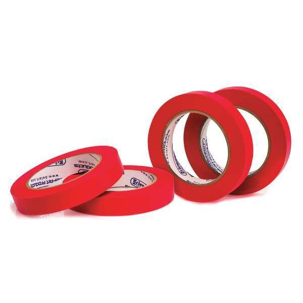 Etiqueta de cinta, Rojo, 3/4 pulgadas, paquete de 4 - F13484-0075