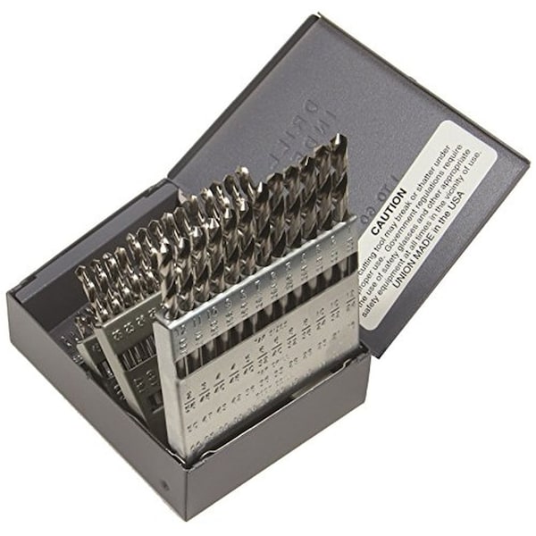 Viking Norseman Drill 88640 Sp-60 Type 240-Ub 135-Deg Split Pt Magnum Jobber Drill Set 60-Pc - 88640