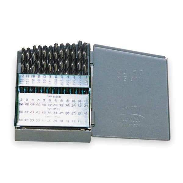 Cle-Line 60PC 118 Degree General Purpose Jobber Length Drill Set Cle-Line 1899 Steam Oxide HSS RHS/RHC #1-#60 - C21123