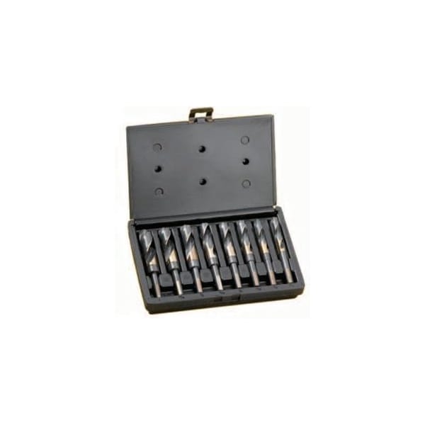 Champion Cutting Tool 8 Piece XG12 BlackGold Silver & Deming Drill Set, 9/16in - 1in by 16ths in Plastic Case, Champion - CHA XG12-8P