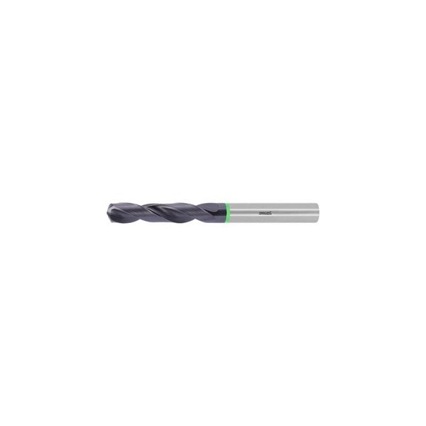 Holex Pro Steel Solid Carbide Drill, 7/16 inch Dia, 140 Deg Point Angle, TiAlN Coated, Plain Shank - 122501 7/16