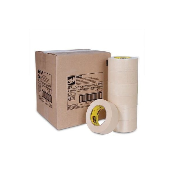 Cinta de enmascarar 3M Scotch Automotive Refinish 233, 06340, 48 mm x 55 m, 24 por PK4, 24PK - 7000088669