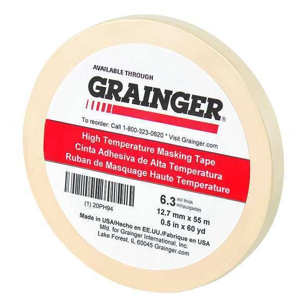 Cinta para enmascarar Zoro Select, Natural, 1/2 pulg. x 60 yd. - 20PH94