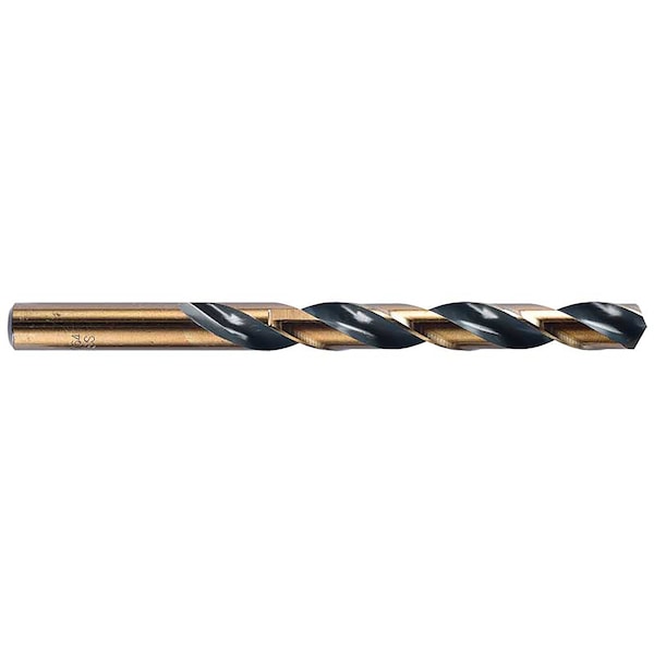 Stm 1/2in Black/Gold 135 degree H.S.S. Jobber Drill, 5PK - 105409PK