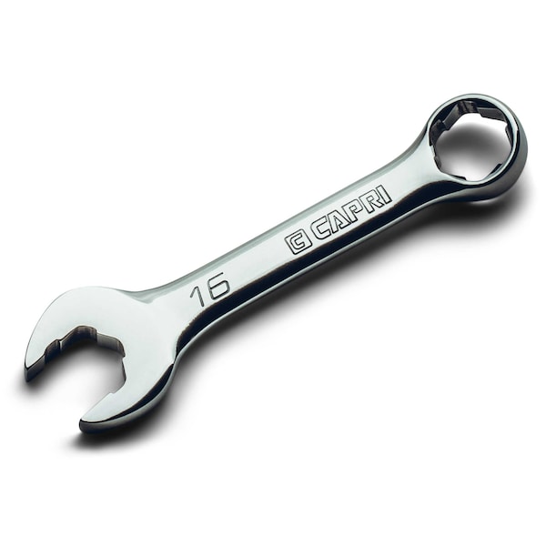 Llave combinada Capri Tools de 16 mm WaveDrive Pro Stubby para tornillos regulares y redondeados - CP11750-M16SB