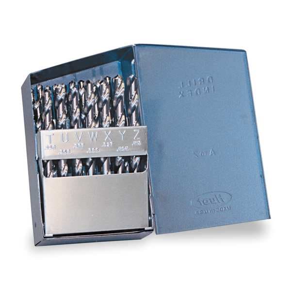 Chicago-Latrobe 26PC 118 Degree General Purpose Jobber Lengh Drill Set Chicago-Latrobe 150D Bright HSS A - Z - 49918