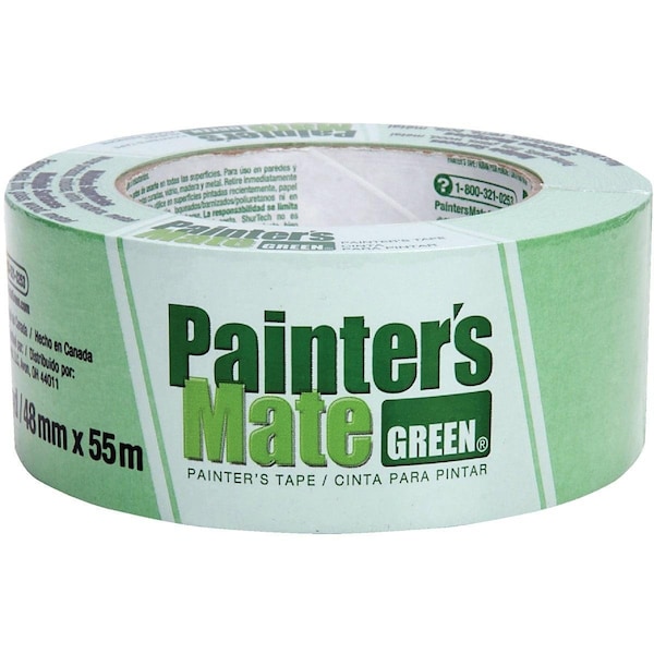 Cinta para enmascarar Painters Mate Green de 1.88 pulgadas x 60 yardas - 667016