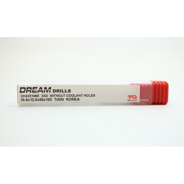 Yg-1 Tool Dream Drill 10.6X12.0X55X102 3Xd Carbide 10.6Mm Drill Bit - DH423106K