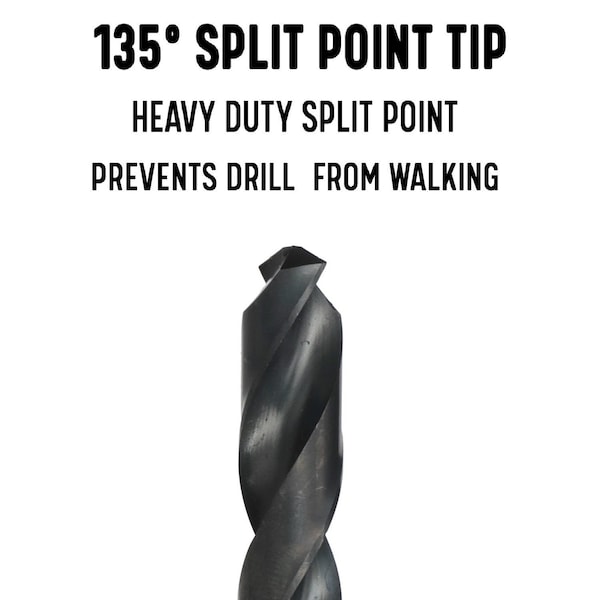 Drill America 29 Piece HSS Black Oxide Stub (Screw Machine) Split Point Drill Bit Set, D/ASP, 1/16" - 1/2" - DWD29S-SET
