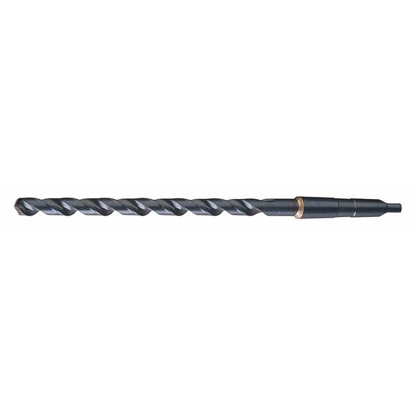Chicago-Latrobe 118 Degree Heavy-Duty Extra Length Taper Shank Drill Chicago-Latrobe 110X Steam Oxide HSS RHS/RHC 11/16 - 51423