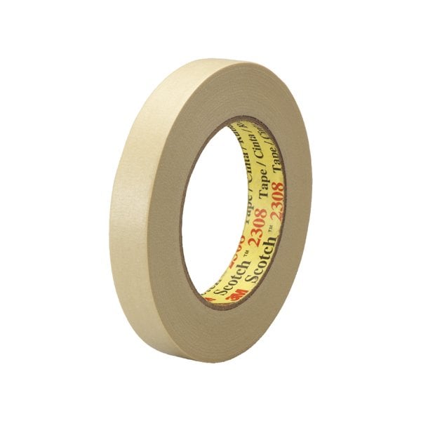 3/4'' x 60 yds. Cinta de enmascarar 3M 2308, 48 paquetes - BUY00023115
