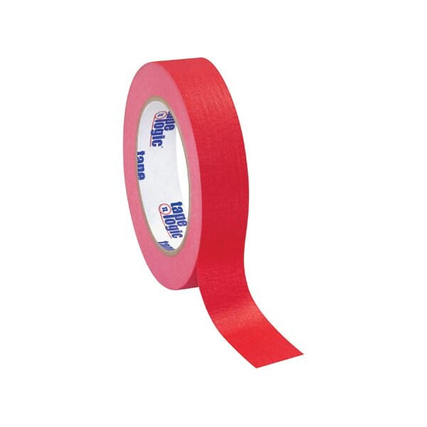 Cinta de enmascarar Tape Logic de 1 pulgada x 60 yardas, cinta roja, 36 paquetes - BUY00012588