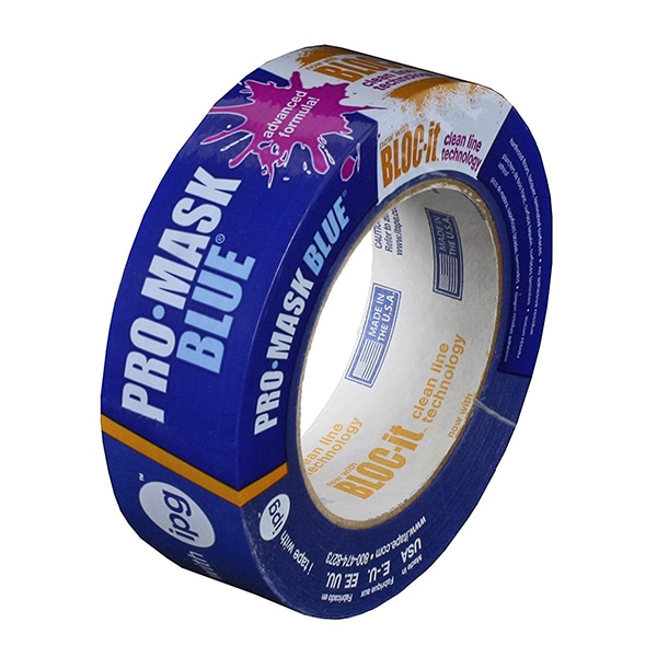 Intertape Cinta para enmascarar azul de alta calidad ProMask 1.41" x 60 Yds con Bloc-It - 9532