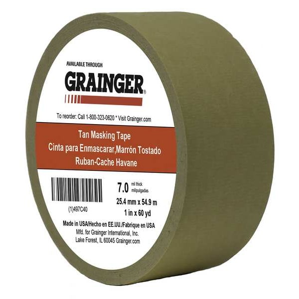 Cinta de enmascarar Zoro Select, Papel, Color Beige - TC450-1" x 60YD