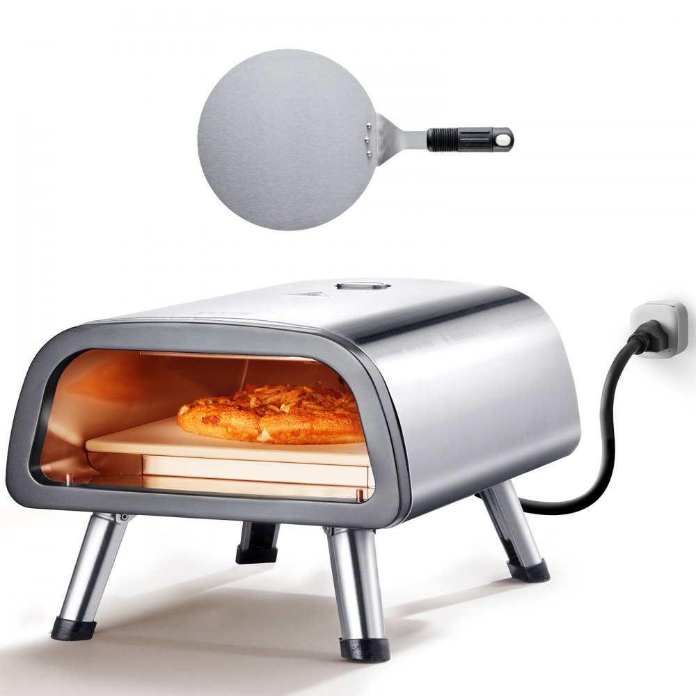VEVOR Electric Pizza Oven Countertop Pizza Maker for 12" Pizza Indoor & Outdoor - GDKTMSDPSLDC999SEV1