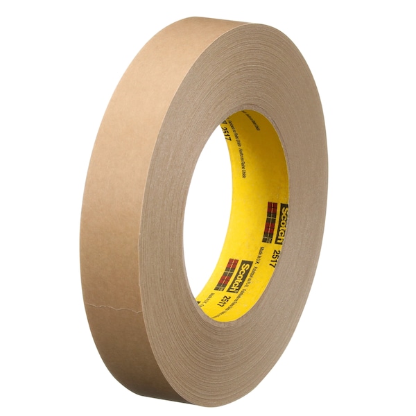 Cinta Scotch de Papel Kraft 2517, Marrón Medio, 6.5 mil, 24 mm x 55 m, 36 Rollos/Caja - T9452517